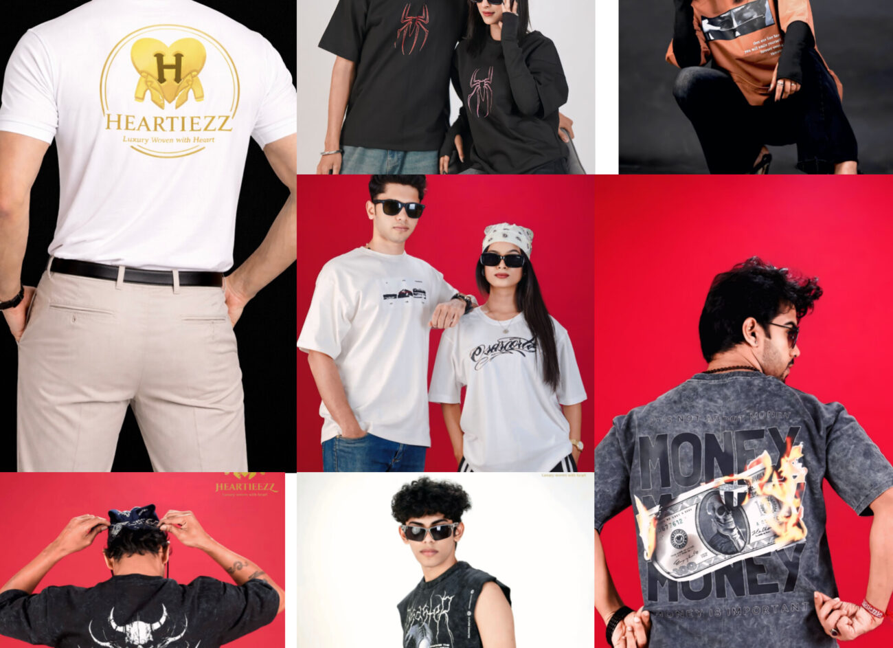 Stylish and Comfortable Apparel Solutions — Unisex, Couple, Acid Wash, and Polo T-Shirts by Heartieezz